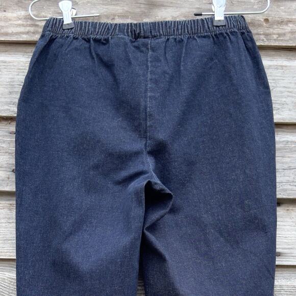 Girlfriend Pull On Mid Rise Jeans Blue Straight Stretch Women 6 Croft & Barrow - Picture 5 of 11